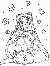 Coloring Pages Sailormoon Sailor Moon Mini Printable Print Luna Disney Princess Colouring Color Aurora Doll Popular Comments sketch template