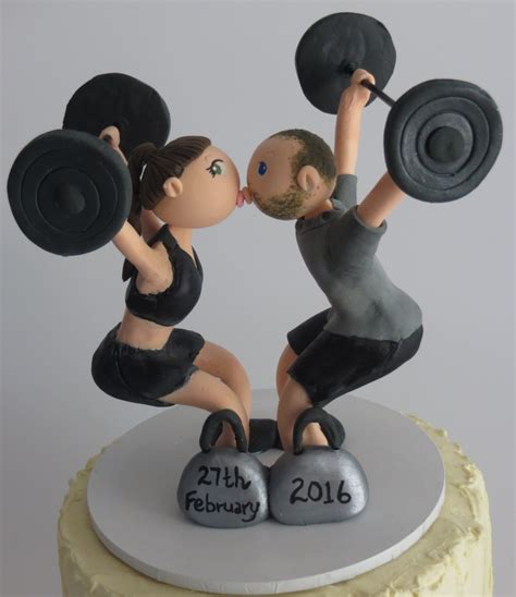 crossfit and weightlifting cake toppers personalised cake toppers
