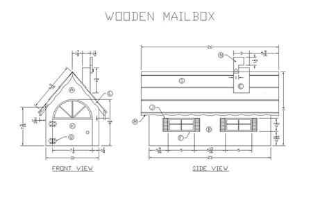 learn   build  wooden mailbox woodworking plans
