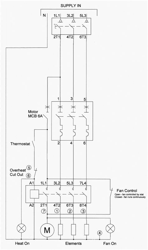 activair electric fan heater circuit diagram