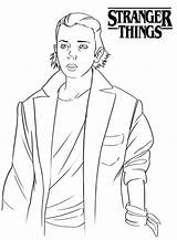 Stranger Things Eleven Coloring Pages Printable Kids sketch template