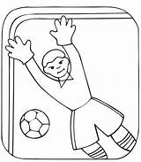 Goalie Soccer Coloring Drawing Pages Getdrawings Gif sketch template