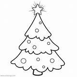Christmas Tree Coloring Pages Classic Decoration Printable Star Xcolorings 45k Resolution Info Type  Size Jpeg sketch template