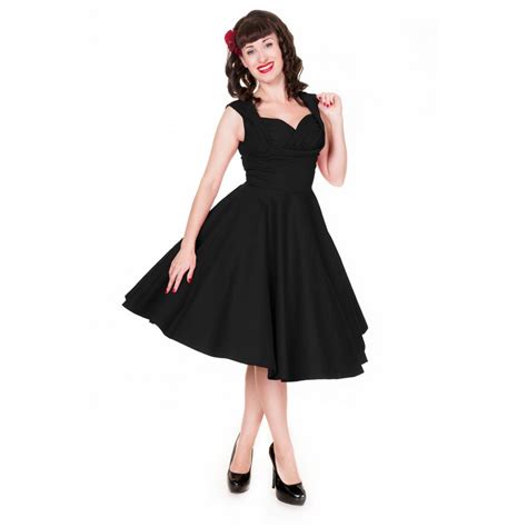 ‘ophelia black swing dress by lindy bop the retro collection