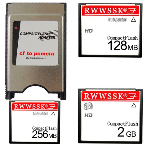 Industrial Compact Flash Cf Card To Pcmcia 128mb 256mb 512mb 1gb 2gb