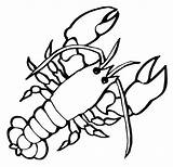 Coloring Pages Lobster Crayfish Crustaceans Children Large Small Marine Sheets Cartoon Kids Getdrawings Realistic Print sketch template