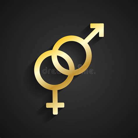 Heterosexual Symbol Collage Icon Of Halftone Bubbles Stock Vector