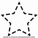 Star Dashed Coloring Pages sketch template