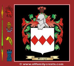 montague family crest  meaning   coat  arms   surname