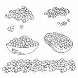 Caviar Gourmet Illustrations sketch template