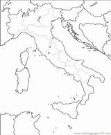Map Italy Printable Italie Coloring Color Pages Blank Kids Vierge Carte Et Countries Popular sketch template