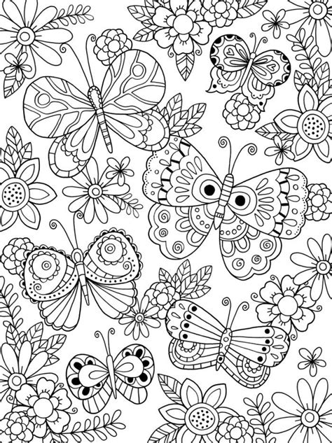 butterfly coloring pages  adults  coloring pages  kids