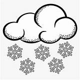 Snowy Weather Clipart Kindpng sketch template
