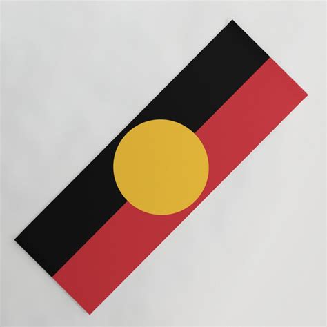 buy australian aboriginal flag yoga mat  flagsoftheworld worldwide