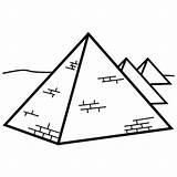 Piramide Piramides Egipto Keops Triangular Calcar Mulberry Pyramid Arasaac sketch template