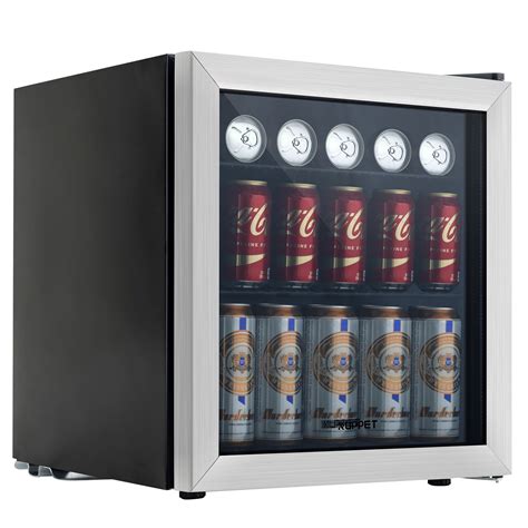 kuppet   beverage cooler  refrigerator small mini fridge  glass door  adjustable
