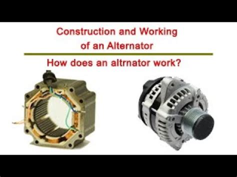 construction  working  alternator    alternator work youtube
