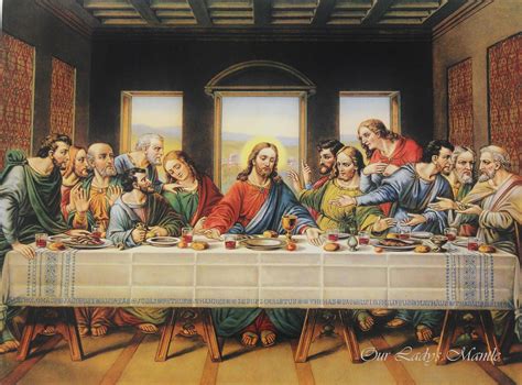 The Last Supper 16x12 Coena Domini The Lord S Supper