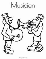 Coloring Worksheet Work Musician Team Trumpet Drum Bass Print Musicians Favorites Login Add Twistynoodle Built California Usa Ll Noodle sketch template