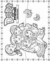 Friends Dora Coloring Pages Fun Kids sketch template