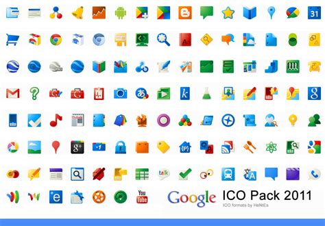 google ico pack   hentes  deviantart