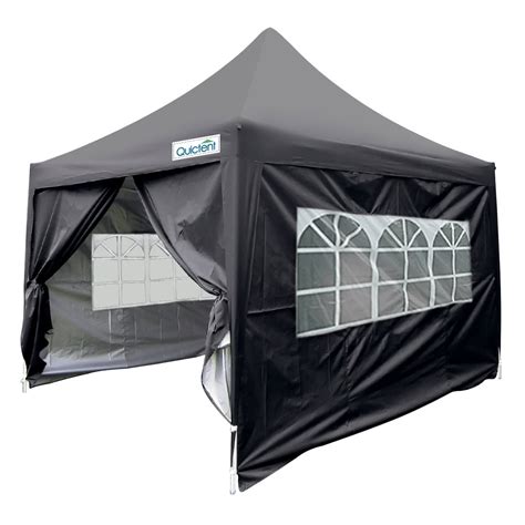 quictent silvox    ez pop  canopy portable waterproof gazebo pyramid roof black