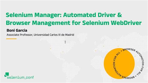 selenium manager automated driver browser management  selenium
