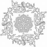 Coloring Pages Dover Publications Christmas Mandala Book Doverpublications Choose Board Adult Colouring Printable sketch template