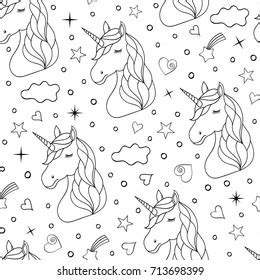 space unicorn coloring pages
