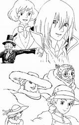 Castle Moving Howl Coloring Ghibli Studio Howls Pages Drawing Sunshine Dani Deviantart Visit Sketch sketch template