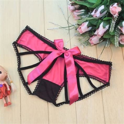 Women Bowknot Briefs Panty Underwear Girl Thongs G String Panties Sexy