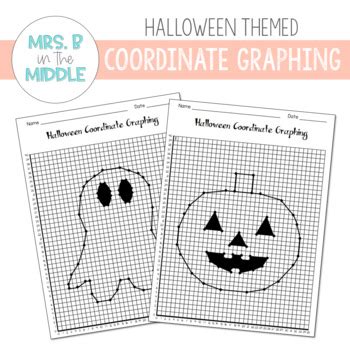 halloween coordinate graphing      middle tpt