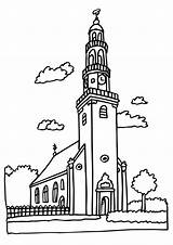 Kirche Malvorlage Ausdrucken sketch template