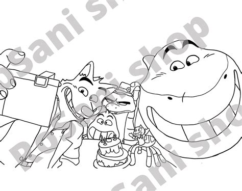 bad guys coloring pages  bad guys birthday  bad etsy