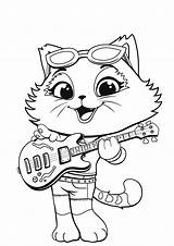 Lampo Kitten sketch template