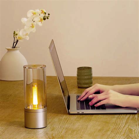 xiaomi yeelight night lamp led candle light ambiance light led table lamp rechargeable smart