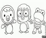 Pororo Coloring Penguin Pages Printable Petty Crong Little Games Choose Board Kidsworksheetfun Friends Oncoloring sketch template