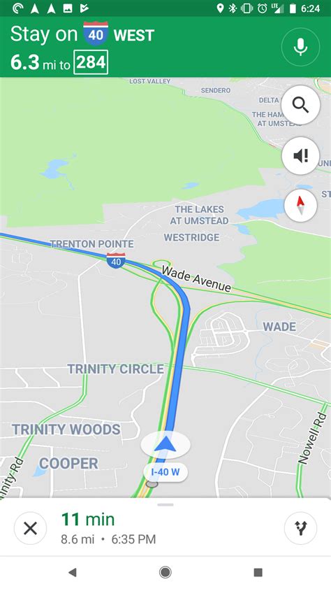 google maps testing slightly rounded navigation ui