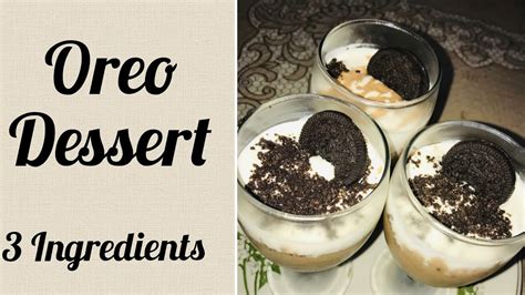 Oreo Dessert 3 Ingredients Recipe Oreo Delight How To