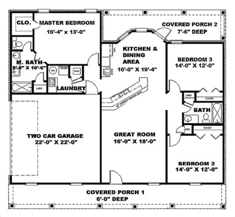 bedroom  american house plans  sq ft house simple house plans floor plans