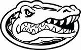 Gator Florida Gators Logo Coloring Pages Football Clipart Decal Color Mascot Clip Drawing Silhouette Outline Uf Logos Ncaa Sticker Vinyl sketch template