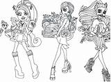 Monster High Coloring Pages Printable Kids Scaris Games Getcolorings Color Print sketch template