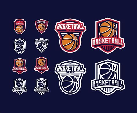 basketball logo basketball team logo  vector art  vecteezy