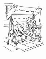 Minnie Mouse Coloring Pages Mickey Printable Kids sketch template