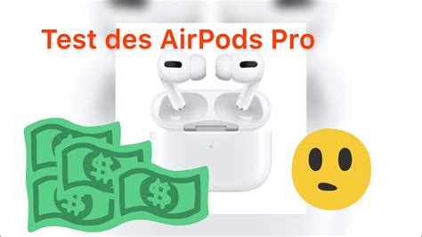 test des apple airpods pro youtube