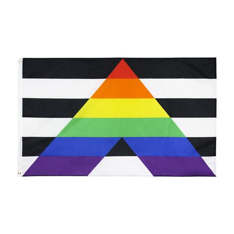 3x5ft Gay Straight Ally Flag Lgbt Straight Alliance Rainbow Flags
