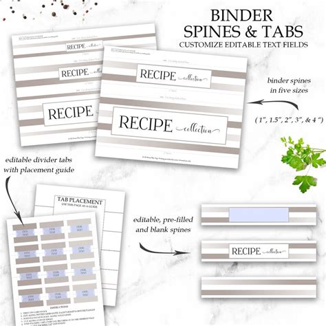 editable recipe book template personalized cookbook etsy norway