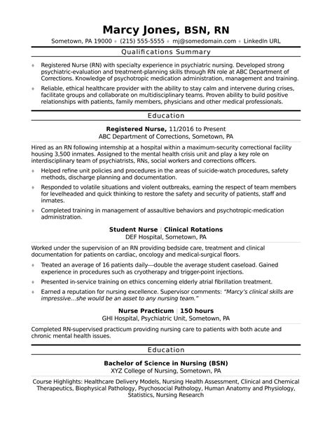 sample rn resumes pictures  resume template