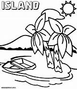 Island Coloring Pages sketch template