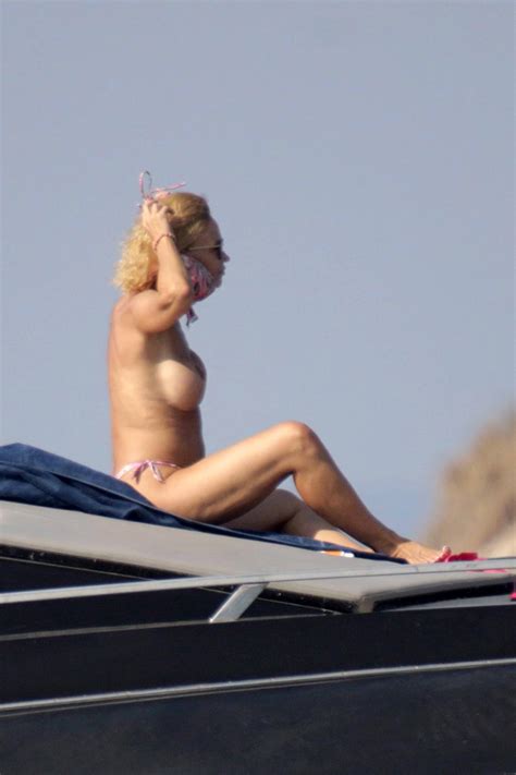 old tv host marlene mourreau nude tits on the yacht